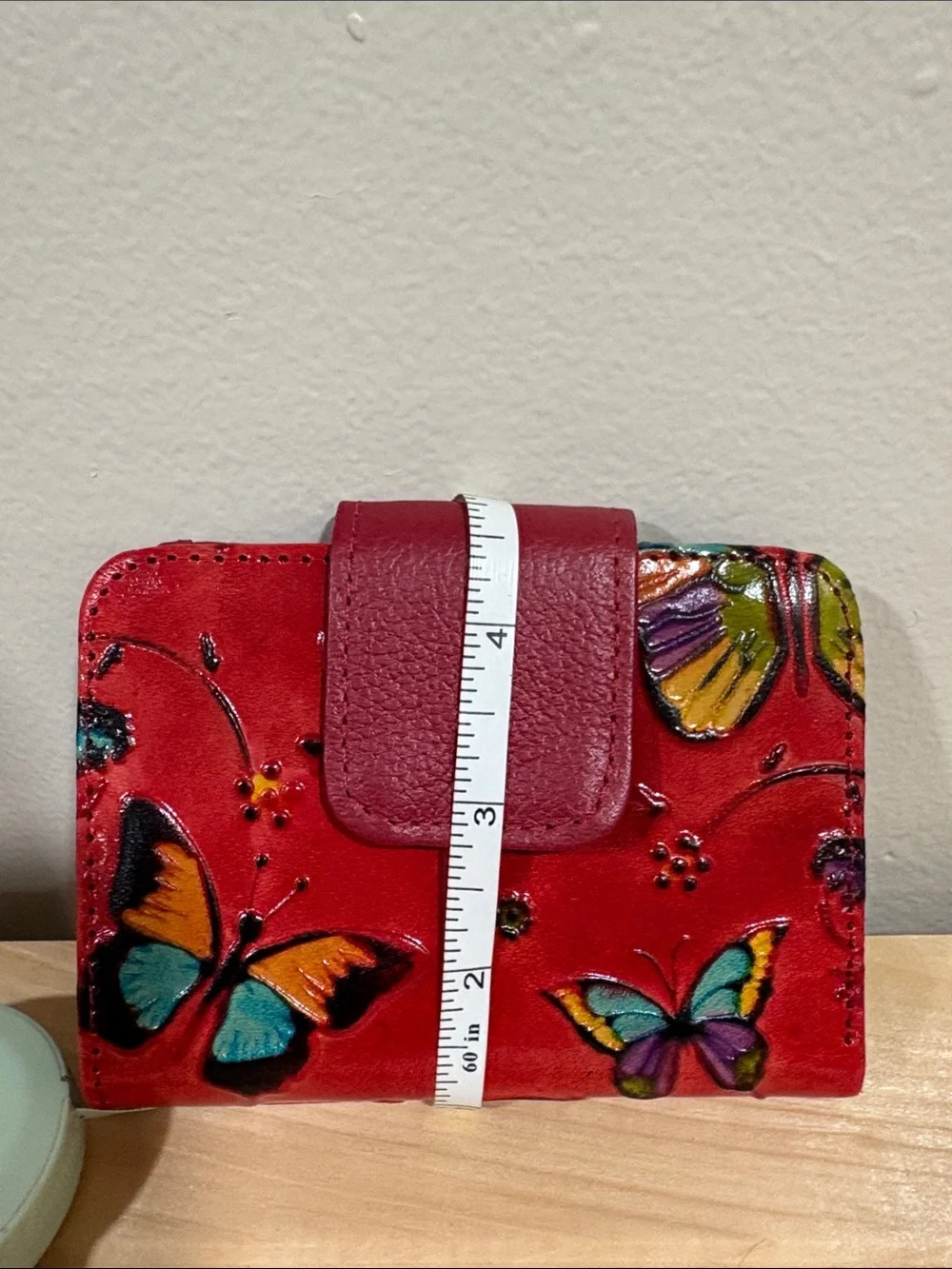Red Butterfly Accent Wallet